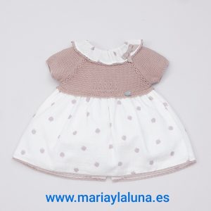 Pangasa Vestido Strawberry Rosa Vintage