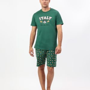 DISNEY Pijama Manga Corta Italy para Hombre