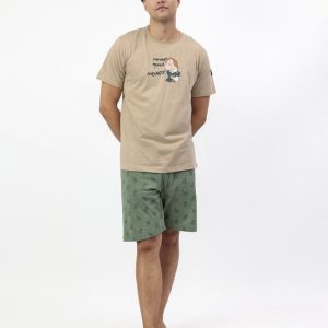 DISNEY Pijama Manga Corta Grumpy Curent Mood para Hombre