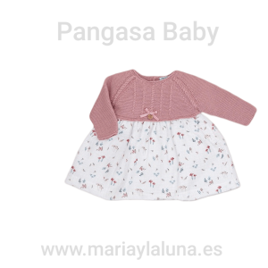 Bebé Pangasa Vestido Boletus Rosé 3 meses