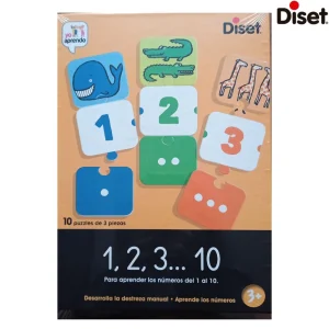 Juego números para repasar del 1 al 10 Diset
