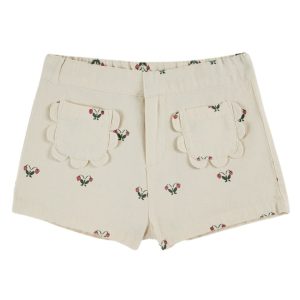 Short Ecru florecitas Emile Et Ida