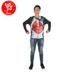 Disfraz camiseta zombie ejecutivo adulto
