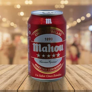 Cerveza «Mahou» 5 Estrellas 33 Cl Lata Caja 24 Unid