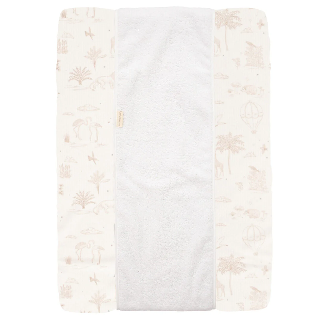Funda de cambiador algodón + rizo 70x50 Noe - Bimbidreams