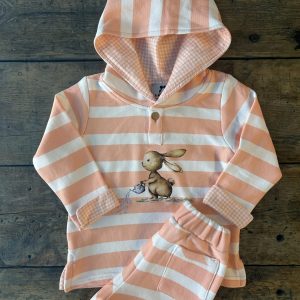 Sudadera Niño Rayas Coral Peach La Martinica