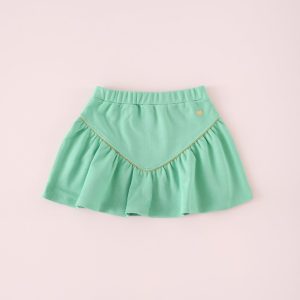 Minifalda Lurex Verde Tennis Jogging Mi Canesu